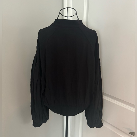 NWT Free People On Pointe Bomber Jacket in Black Size Medium💕 - Picture 13 of 14
